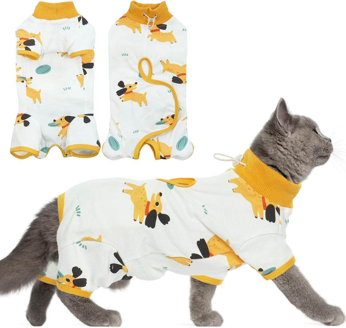 Cat Surgery Recovery Suit - Soft Onesie for After Spay or Neuter
