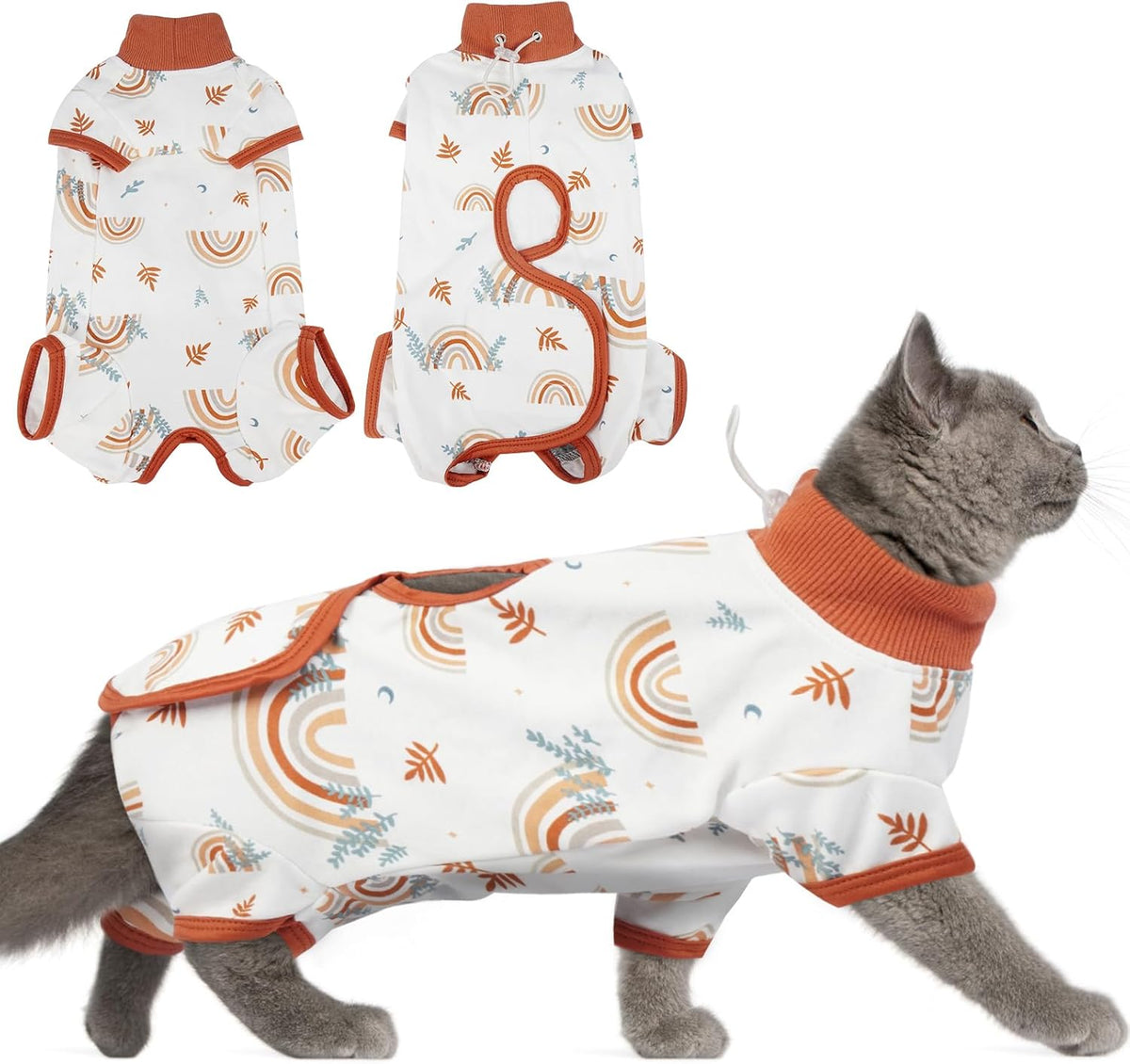 Cat Surgery Recovery Suit - Soft Onesie for After Spay or Neuter