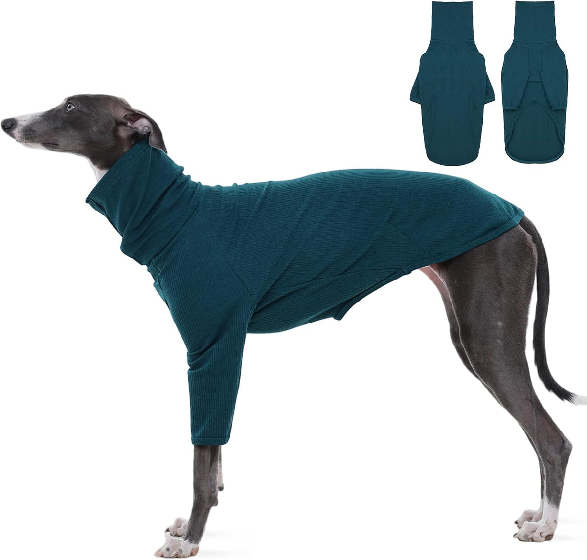 Soft Knit Turtleneck Dog Sweater for Italian Greyhounds and Whippets