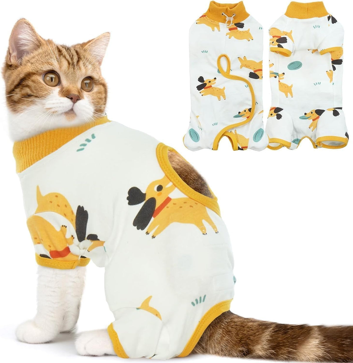 Cat Surgery Recovery Suit - Soft Onesie for After Spay or Neuter
