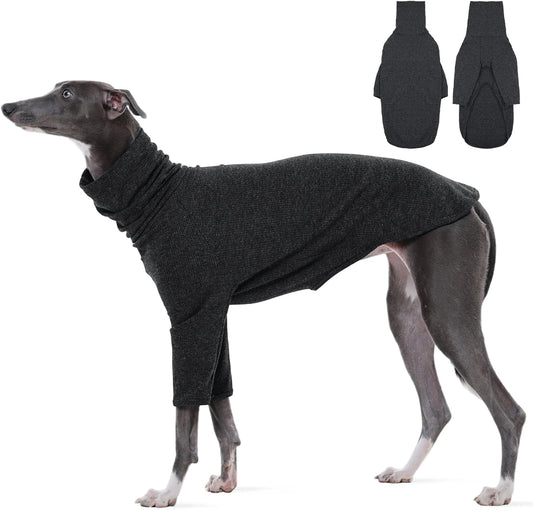 Soft Knit Turtleneck Dog Sweater for Italian Greyhounds and Whippets
